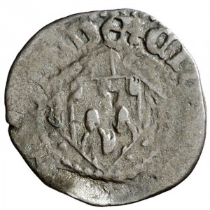 Реверс монеты Каталония, 1 динеро, 1479