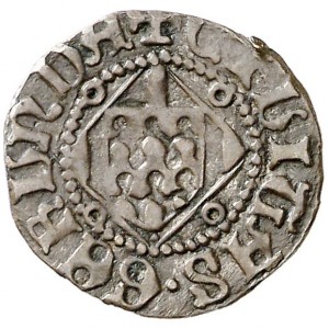 Реверс монеты Каталония, 1 динеро, 1479