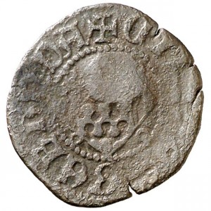 Реверс монеты Каталония, 1 динеро, 1479