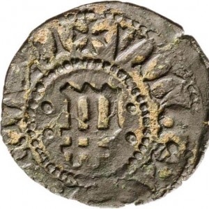 Реверс монеты Каталония, 1 динеро, 1479