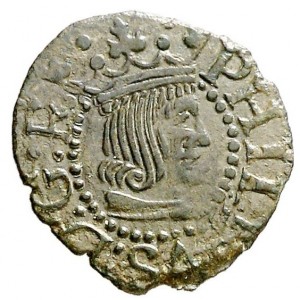 Аверс монеты Каталония, 1 динеро, 1556