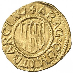 Реверс монеты Каталония, ½ принципата, 1516