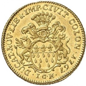 Реверс монеты Кельн, 1 дукат, 1767