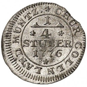 Реверс монеты Кельн, ¼ штюбера, 1776