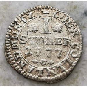 Реверс монеты Кельн, 1 штюбер, 1776-1777