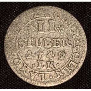 Реверс монеты Кельн, 2 штюбера, 1749