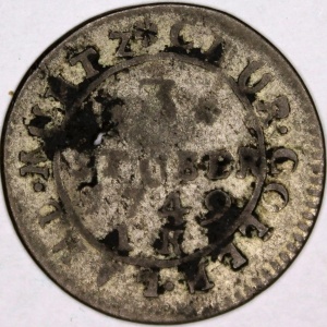 Реверс монеты Кельн, 3 штюбера, 1749-1750