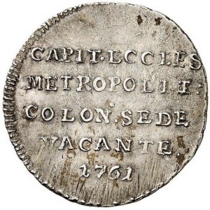 Аверс монеты Кельн, ⅛ талера, 1761, Вакантный престол