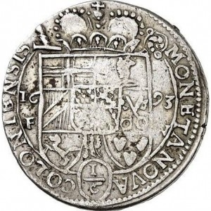 Реверс монеты Кельн, ⅙ талера, 1693