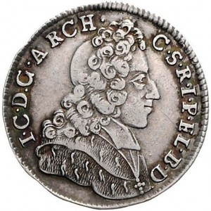 Аверс монеты Кельн, ⅙ талера, 1715