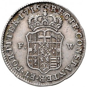 Реверс монеты Кельн, ⅙ талера, 1715