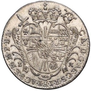Аверс монеты Кельн, ⅙ талера, 1754-1756