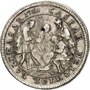 Реверс монеты Кельн, ¼ талера, 1761, Вакантный престол