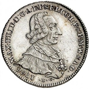 Аверс монеты Кельн, ¼ талера, 1765-1766, Вакантный престол