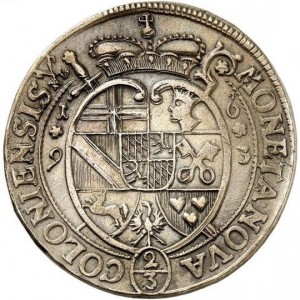 Реверс монеты Кельн, ⅔ талера, 1693-1694