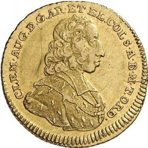 Аверс монеты Кельн, ½ каролина, 1735-1736