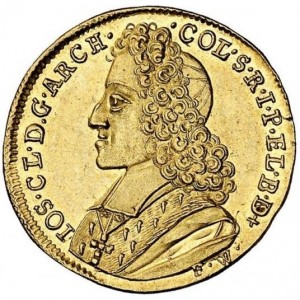 Аверс монеты Кельн, 1 дукат, 1723