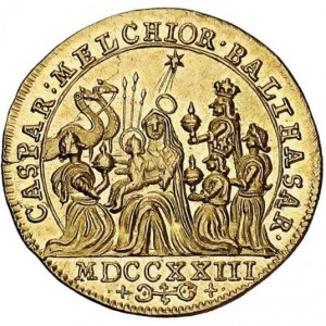 Реверс монеты Кельн, 1 дукат, 1723