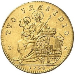 Реверс монеты Кельн, 1 дукат, 1750
