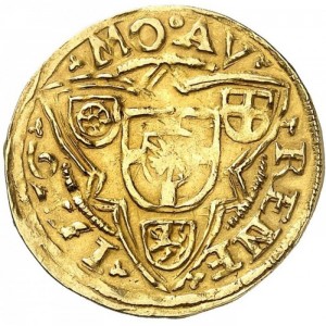 Реверс монеты Кельн, 1 голдгульден, 1556-1557