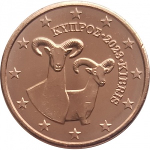 Аверс монеты Кипр, 2 евроцента, 2008-2024