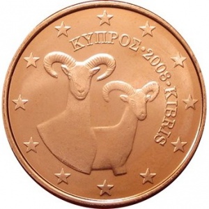 Аверс монеты Кипр, 5 евроцентов, 2008-2024