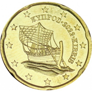 Аверс монеты Кипр, 20 евроцентов, 2008-2024