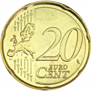 Реверс монеты Кипр, 20 евроцентов, 2008-2024