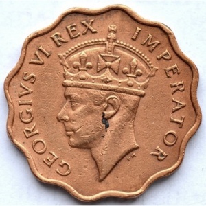 Аверс монеты Кипр, 1 пиастр, 1942-1946