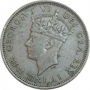 Аверс монеты Кипр, 1 шиллинг, 1947