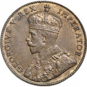 Аверс монеты Кипр, ¼ пиастра, 1922-1926