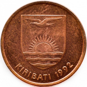 Аверс монеты Кирибати, 1 цент, 1979-1992