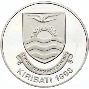 Аверс монеты Кирибати, 5 долларов, 1998, 155 лет паруснику USS Potomac