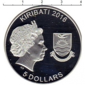 Аверс монеты Кирибати, 5 долларов, 2016, Монеты из склепа - Мумия-нежить