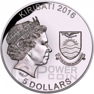Аверс монеты Кирибати, 5 долларов, 2016, Монеты из склепа - Оборотень