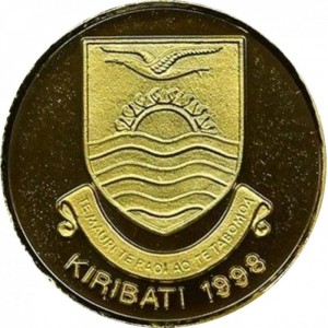 Аверс монеты Кирибати, 10 долларов, 1998, Остров Рождества