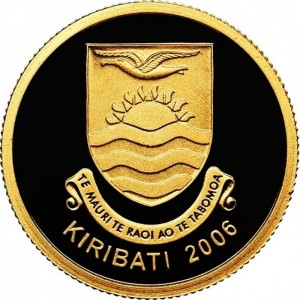Аверс монеты Кирибати, 10 долларов, 2006, Остров Рождества