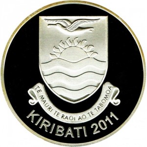 Аверс монеты Кирибати, 10 долларов, 2011, XXX Летние Олимпийские игры, Лондон 2012