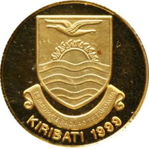 Аверс монеты Кирибати, 20 долларов, 1999, Остров Рождества