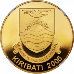 Аверс монеты Кирибати, 200 долларов, 2005, Остров Рождества