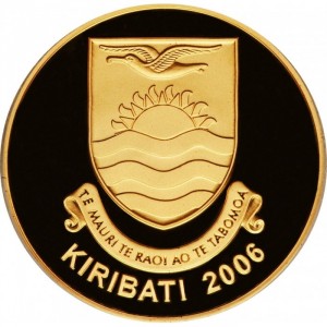 Аверс монеты Кирибати, 200 долларов, 2006, Остров Рождества