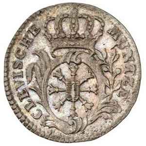 Аверс монеты Клеве, 1 штюбер, 1751-1752