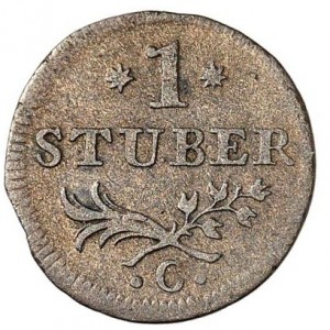 Реверс монеты Клеве, 1 штюбер, 1764