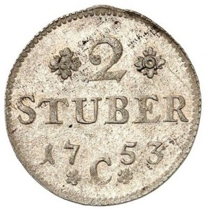 Реверс монеты Клеве, 2 штюбера, 1751-1756