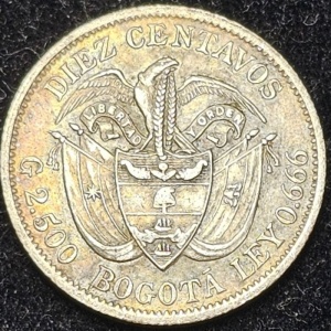 Реверс монеты Колумбия, 10 сентаво, 1897