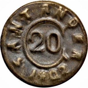 Аверс монеты Колумбия, 20 сентаво, 1902