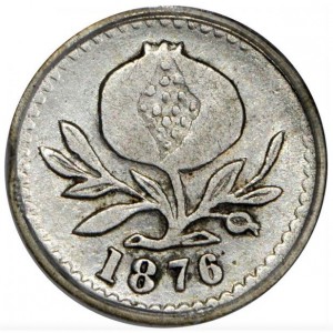 Аверс монеты Колумбия, 2½ сентаво, 1872-1881