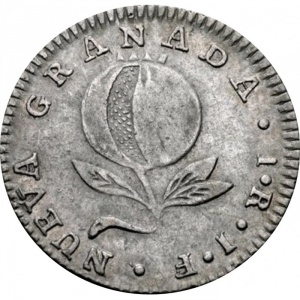 Реверс монеты Колумбия, 1 реал, 1819