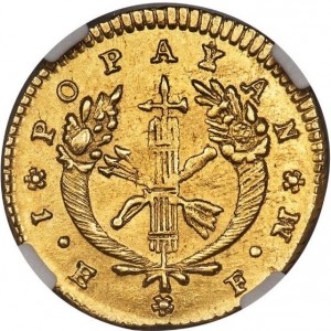Реверс монеты Колумбия, 1 эскудо, 1823-1836