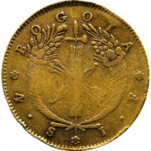 Реверс монеты Колумбия, 4 эскудо, 1826